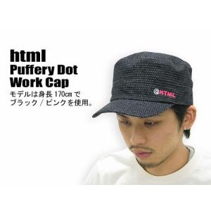 エイチ・ティー・エム・エル html パフェリー ドット ワーク キャップ(HTML Puffery Dot Work Cap)｜icefield