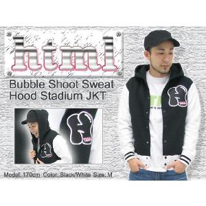html(エイチ・ティー・エム・エル) Bubble Shoot Sweat Hood Stadium JKT｜icefield