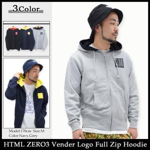 エイチティエムエル ゼロスリー HTML ZERO3 ベンダー ロゴ フルジップフード(html zero3 Vender Logo Full Zip Hoodie)｜icefield