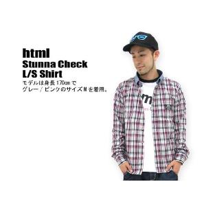 html(エイチ・ティー・エム・エル) Stunna Check L/S Shirt チェックシャツ｜icefield