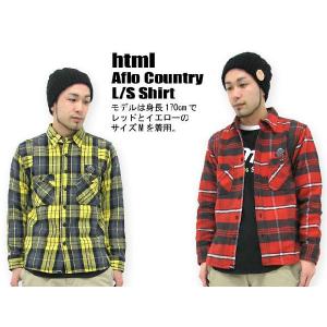 html(エイチ・ティー・エム・エル) Aflo Country L/S Shirt チェックシャツ｜icefield