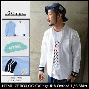 エイチティエムエル ゼロスリー HTML ZERO3 OG カレッジ リブ オックスフォード シャツ 長袖(OG College Rib Oxford L/S Shirt)｜icefield