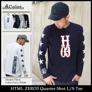 エイチティエムエル ゼロスリー HTML ZERO3 クォーター ショット Tシャツ 長袖(html zero3 Quarter Shot L/S Tee)｜icefield
