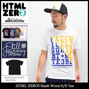 エイチティエムエル ゼロスリー HTML ZERO3 Tシャツ 半袖 メンズ スラッシュ ワード(Slash Word S/S Tee カットソー トップス)｜icefield