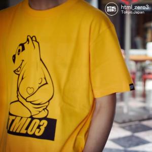 エイチティエムエル ゼロスリー Tシャツ 半袖 HTML ZERO3 メンズ ウィニー ベアー(Winnie Bear S/S Tee カットソー トップス HTML-T542)｜icefield
