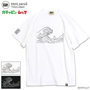 エイチティエムエル ゼロスリー Tシャツ 半袖 HTML ZERO3 メンズ ガチャピン ピーキー ライダー サーフ (HTML-T585)｜icefield