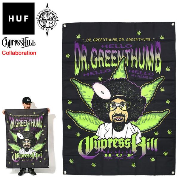 ハフ バナー HUF サイプレス ヒル ドクター グリーンサム コラボ ( HUF×CYPRESS ...