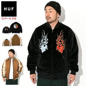 ハフ ジャケット HUF メンズ ディストラクティブ スカジャン ( Destructive Skajyan JKT リバーシブル JACKET アウター JK00410 )｜icefield