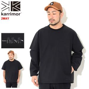 カリマー カットソー 長袖 Karrimor メンズ トラベル 2 ウェイ クルー ( Travel 2 Way L/S Crew T-SHIRTS トップス アウトドア 101395 )｜ice field