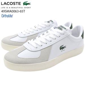 ラコステ スニーカー LACOSTE メンズ 男性用 ベースショット プロ 125 3 SMA White/Off White ( 49SMA0063-65T BASESHOT PRO 125 3 SMA ホワイト )