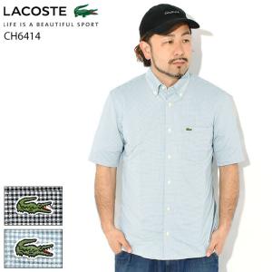 LACOSTE（ラコステ） 鹿の子地 オープンカラー シャツ リラックス