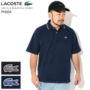 LACOSTE ラコステ ポロシャツ 長袖 メンズ DH9347 ハーフ ジップ