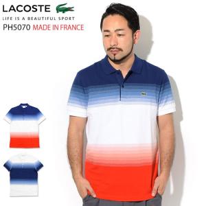 ラコステ ポロシャツ 半袖 LACOSTE メンズ PH5070L ( lacoste PH5070L S/S Polo Shirt MADE IN FRANCE フランス製 鹿の子 ポロ・シャツ )｜icefield