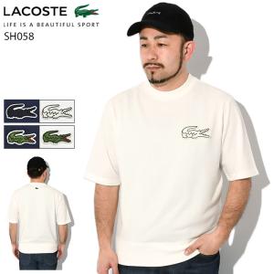 ラコステ トレーナー 半袖 LACOSTE メンズ SH058LJ クルー スウェット ( SH058LJ S/S Crew Sweat トップス 男性用 SH058LJ-99 )｜icefield