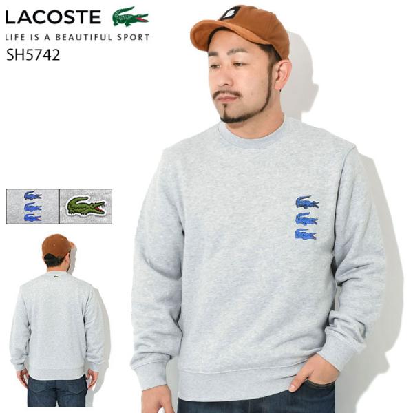 ラコステ トレーナー LACOSTE メンズ SH5742 クルー スウェット ( SH5742 C...