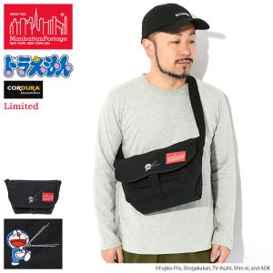 マンハッタンポーテージ メッセンジャーバッグ Manhattan Portage ドラえもん コレクション 2024 ナイロン JR フラップ ジッパー スモール(MP1605JRFZPDORA24)｜icefield