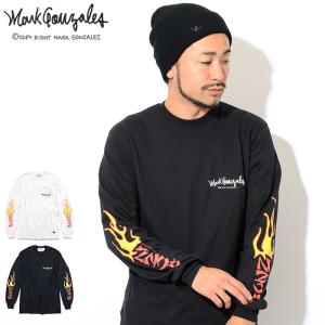 マーク ゴンザレス Tシャツ 長袖 Mark Gonzales メンズ ゴンズ フレイム(Gonz Flame L/S Tee ロンt トップス 男性用 MG18W-LT05)｜icefield