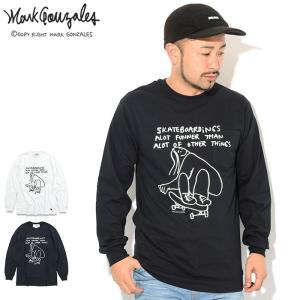 マーク ゴンザレス Tシャツ 長袖 Mark Gonzales メンズ スケートボーディングス ポケット(Skateboardings Pocket Tee トップス MG19W-PLT01)｜icefield