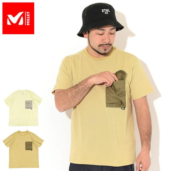 ミレー カットソー 半袖 MILLET メンズ ワシ プラス クルー ( Washi + S/S C...