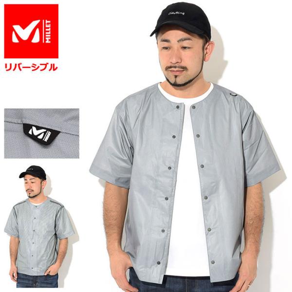 ミレー シャツ 半袖 MILLET メンズ W/P イン アウト ベースボール ( W/P In/O...