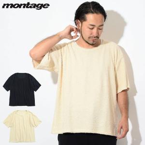 モンタージュ カットソー 半袖 montage メンズ パイル(Pile S/S Crew ビッグシルエット オーバーサイズ カットソー トップス MT-017S)｜icefield