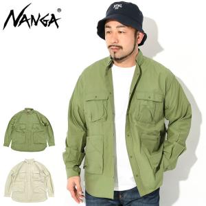 ナンガ シャツ 長袖 NANGA メンズ コットン ナイロン リップストップ キャンプ ( C/N Ripstop Camp L/S Shirt カジュアルシャツ トップス NW2211-1H239 )｜icefield