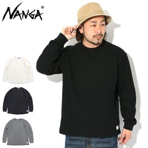 ナンガ ロンT Tシャツ 長袖 NANGA メンズ エコ ハイブリッド ワッフル ( ECO Hybrid Waffle L/S Tee カットソー トップス NW2311-1G218 )｜icefield