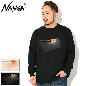 ナンガ ロンT Tシャツ 長袖 NANGA メンズ エコ ハイブリッド シャイニング エナジー(ECO Hybrid Shining Energy L/S Tee カットソー NW2311-1G232)｜icefield