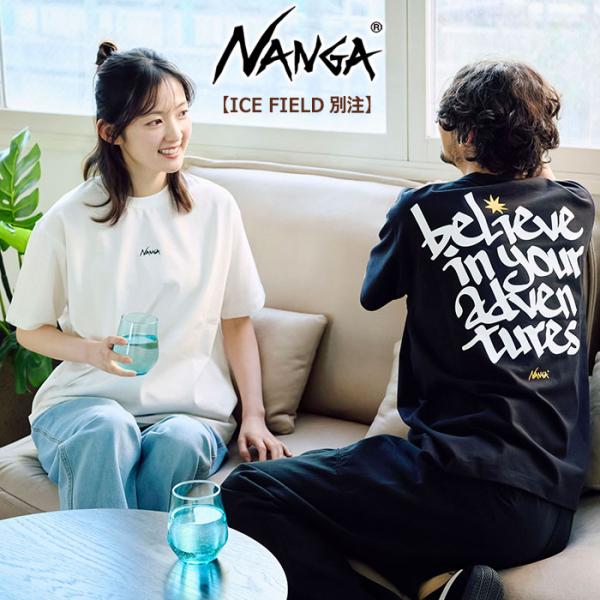 ナンガ Tシャツ 半袖 NANGA メンズ ストリート ロゴ ( Street Logo Tee I...