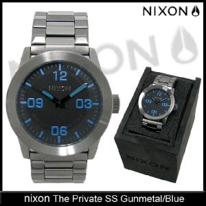 ニクソン nixon 腕時計 ザ プライベート SS Gunmetal/Blue(nixon The Private SS メンズ NA276624)｜icefield