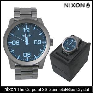 ニクソン nixon 腕時計 ザ コーポラル SS Gunmetal/Blue Crystal(nixon The Corporal SS メンズ腕時計 ウォッチ NA3461427)｜icefield