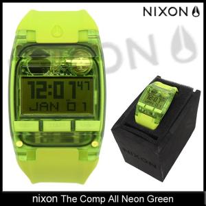 ニクソン nixon 腕時計 レディース & メンズ ザ コンプ オールネオングリーン(The Comp All Neon Green 防水 サーフウォッチ NA4082044)｜icefield