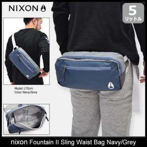 ニクソン nixon ウエストバッグ ファウンテン 2 スリング ネイビー/グレー(nixon Fountain II Sling Waist Bag Navy/Grey NC19571476)｜icefield