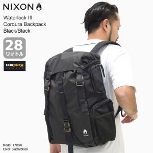 ニクソン リュック nixon ウォーターロック 3 コーデュラ バックパック ブラック/ブラック(Waterlock III Cordura Backpack NC28121148)｜icefield