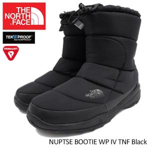 ザ ノースフェイス THE NORTH FACE ブーツ メンズ 男性用 ヌプシ ブーティー WP 4 TNF ブラック(NUPTSE BOOTIE WP IV TNF Black NF51585-K)｜icefield