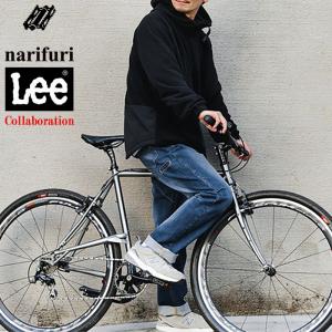 ナリフリ パンツ narifuri メンズ リー ストレッチ 101Z サイクル デニム コラボ ( Lee Stretch 101Z Cycle Denim Pant ジーンズ NFLE-03 )｜icefield