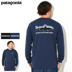 パタゴニア ロンT Tシャツ 長袖 Patagonia メンズ ホーム ウォーター トラウト レスポンシビリティー ( Home Water Trout L/S Tee USAモデル 37574 )｜icefield