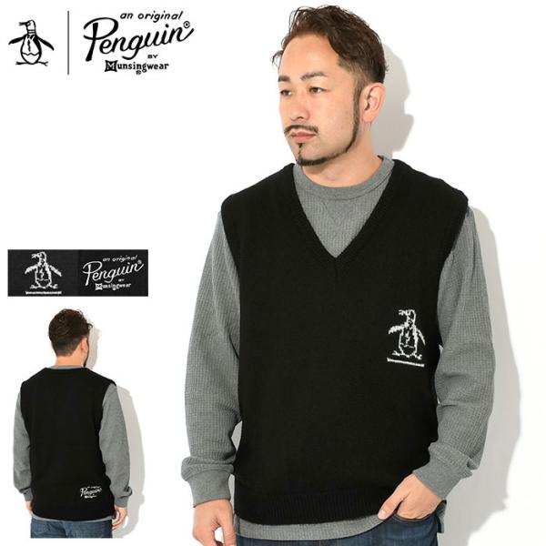 ペンギン バイ マンシングウェア ベスト Penguin by Munsingwear Vネック (...