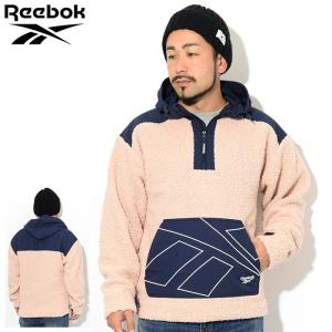 リーボック ジャケット Reebok メンズ クラシック ベクター シェルパ ハーフ ジップ (Classic Vector Sherpa Half Zip JKT フリース EC4611)｜icefield