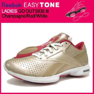 リーボック Reebok イージートーン レディース ゴー アウトサイド 3 Champagne/Red/White(reebok EASYTONE LADIES GO OUTSIDE III 女性用 J83954)｜icefield