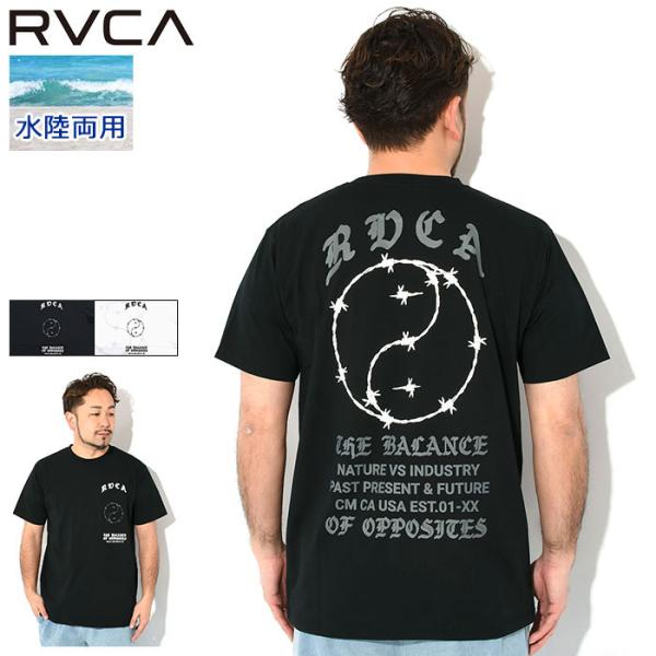 ルーカ Tシャツ 半袖 RVCA メンズ VA バーブ サーフ ( VA Barb Surf S/S...