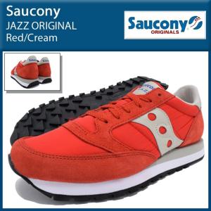 サッカニー Saucony スニーカー ジャズ オリジナル Red/Cream メンズ 男性(SAUCONY S2044-318 JAZZ ORIGINAL Red/Cream)｜icefield