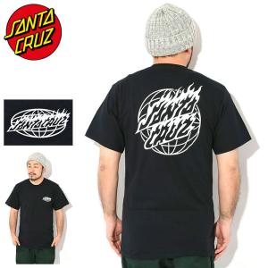 サンタクルーズ Tシャツ 半袖 SANTA CRUZ メンズ グローバル フレイム ドット モノ ( Global Flame Dot Mono S/S Tee カットソー トップス 44156123 )[M便 1/1]｜icefield