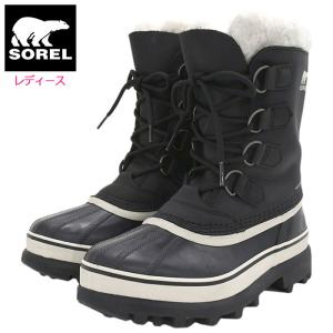 ソレル スノーブーツ SOREL レディース 女性用 カリブー WP Black/Stone ウィメンズ ( CARIBOU WP WOMENS 防水 2023FW スノー・ブーツ NL1005-011 )｜icefield