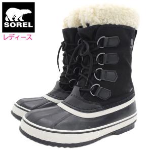 ソレル スノーブーツ SOREL レディース 女性用 ウィンターカーニバル WP Black/Stone ウィメンズ ( WINTER CARNIVAL WP WOMENS 防水 2023FW NL3483-011 )｜icefield