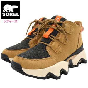 ソレル スノーブーツ SOREL レディース 女性用 キネティック インパクト カリブー WP Tawny Buff/Black ウィメンズ ( KINETIC IMPACT 防水 2023FW NL5039-253 )｜icefield