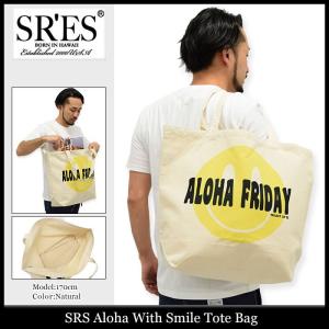 エスアールエス SRES トートバッグ アロハ ウィズ スマイル(SRS Aloha With Smile Tote Bag エコバッグ キャンバス メンズ レディース)｜icefield