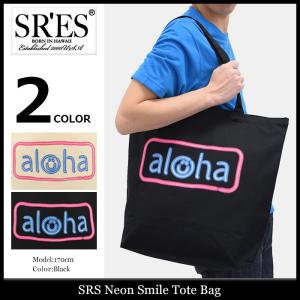 エスアールエス SRES トートバッグ ネオン スマイル(SRS Neon Smile Tote Bag エコバッグ キャンバス メンズ レディース)｜icefield