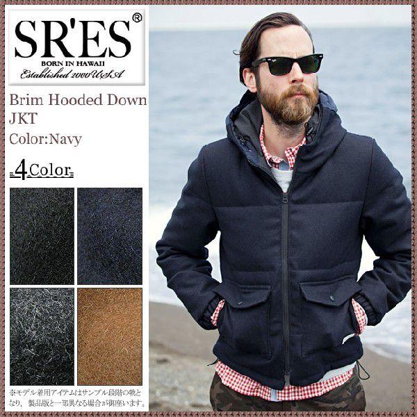 エスアールエス SRES ブリム フーデッド ダウン ジャケット(SRS Brim Hooded D...