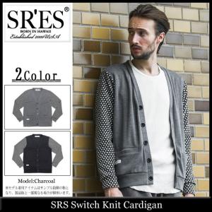エスアールエス SRES カーディガン メンズ スイッチ ニット(SRS Switch Knit Cardigan トップス プロジェクトエスアールエス)｜icefield